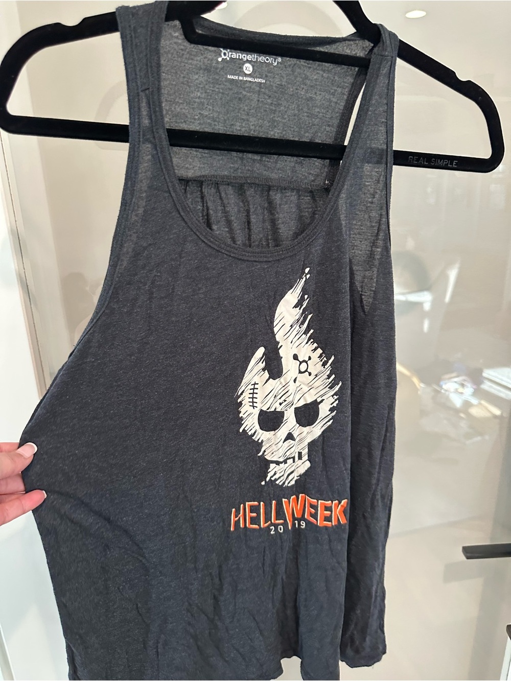 Orangetheory Gray Logo Crewneck Training Tank - Hell Week 2019